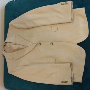 Jos. A. Bank Signature Cream Silk/Camelhair Sport Jacket 40L